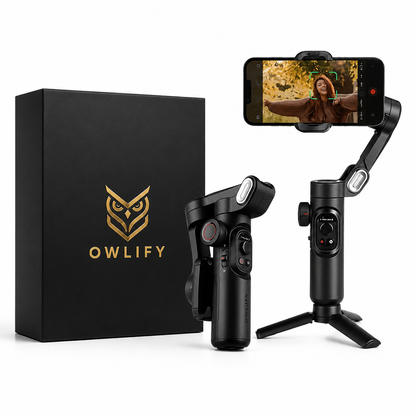 3-Axis Handheld Gimbal Stabilizer — Foldable Smartphone Vlog PTZ